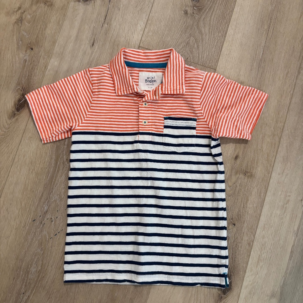 Mini Boden polo style shirt 5-6